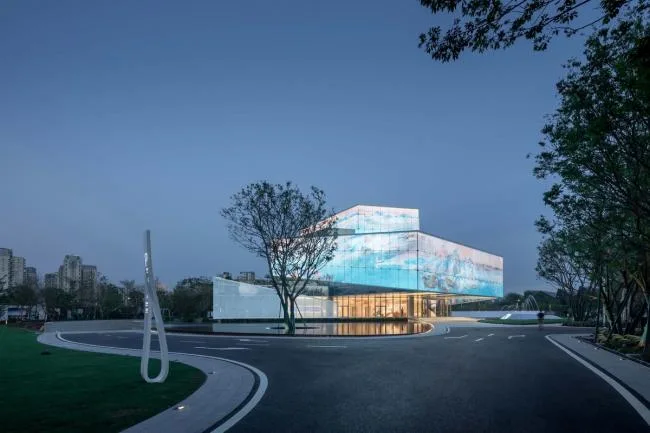 BIM Architecture | Strolling through the Flowers, Warm and Transparent: Shenzhen Shimao Shenzhen Hong Kong International Center Exhibition Hall/Water Stone Design