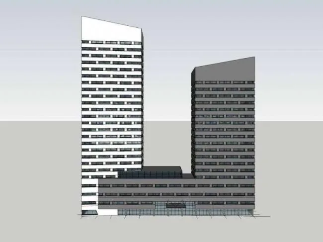 Sketchup Office Model | High rise Office Building, Office Building, Modern Style