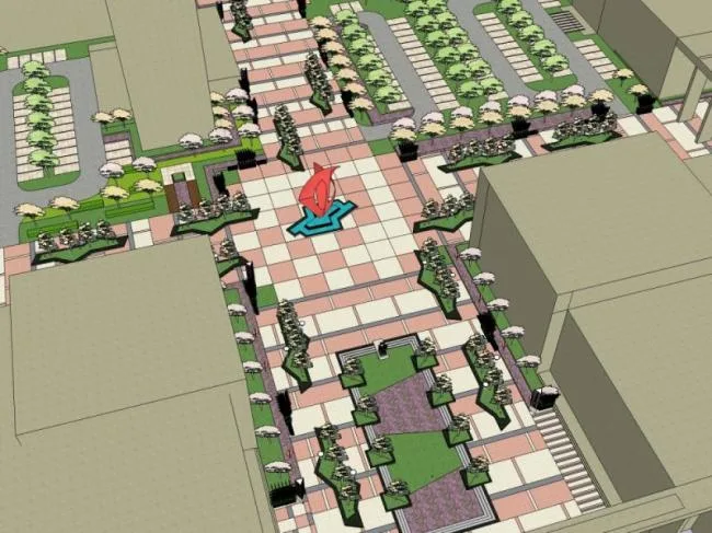Sketchup Landscape Model | Residential Landscape, Residential Landscape, Modern Style