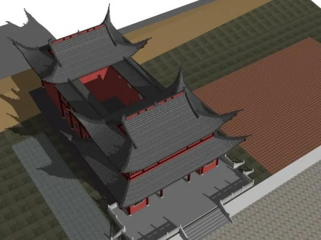Sketchup Ancient Architecture Model | Multi story Palace, Chinese Style, Ancient Architecture