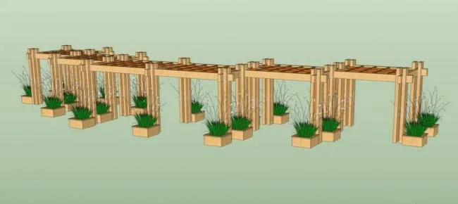 Sketchup Material Model | Flower Frame Landscape Material Component
