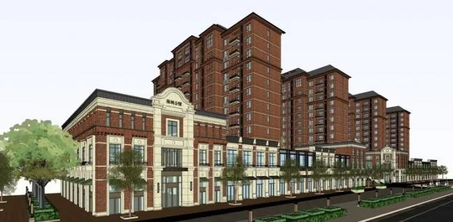 Sketchup Residential Model | High rise Residential Buildings, Classical Style, Residential Buildings