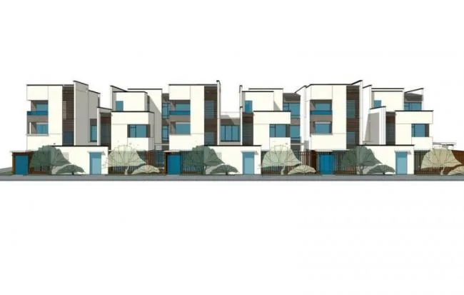 Sketchup Villa Model | Row Villa, New Chinese Style