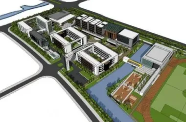 Ningbo Jiangbei Cicheng Middle School: Modern Multi-Story Educational Building Model in SketchUp-BIM WORLD