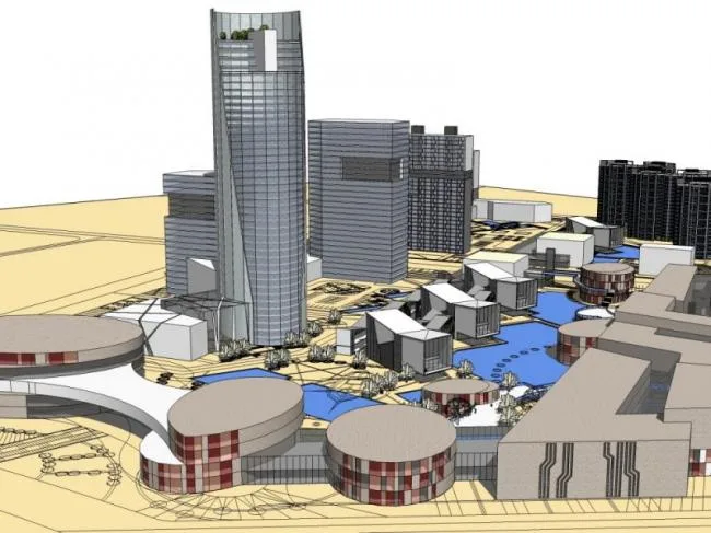 Sketchup Complex Model | Super High rise Urban Complex, Residential, Office, Modern Style