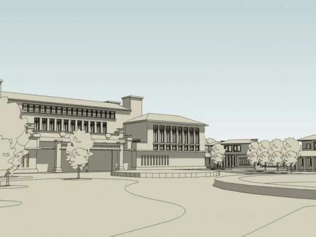 Sketchup Business Model | Multi story Clubhouse, Modern Style