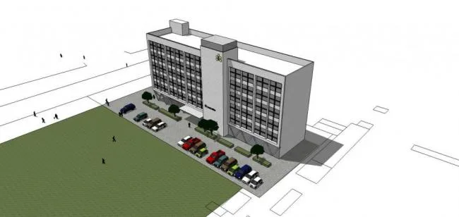 Sketchup Hotel Model | Multi story Hotel, Office, Modern Style