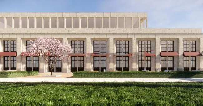 Sketchup Business Model | Multi story Sales Office, Modern Style, Commercial Building