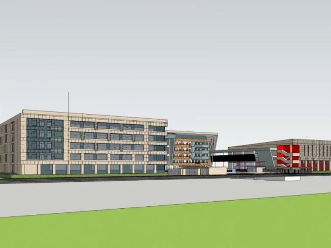 Sketchup School Model | Multi story School, Campus Educational Architecture, Modern Style