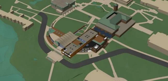 Sketchup Business Model | Multi story Clubhouse, Modern Style