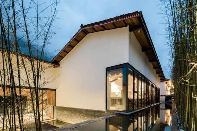 BIM architecture | Adjacent to the canyon, integrated into the settlement: Heizhugou Zen Inn Boutique Hotel Reception Center/Research Building Architectural Design