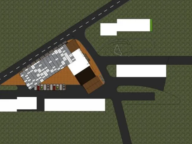 Sketchup Business Model | Multi story Clubhouse, Modern Style
