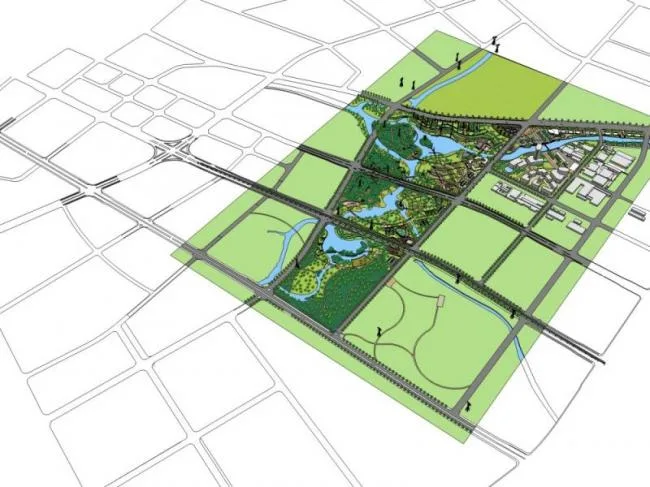Modern Park Landscape Design | SketchUp Model Showcase-BIM WORLD