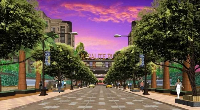 Sketchup Landscape Model | Commercial Street Landscape, Neoclassical Style