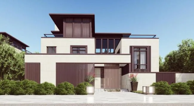 Sketchup Villa Model | Multi row Villa, Modern Style
