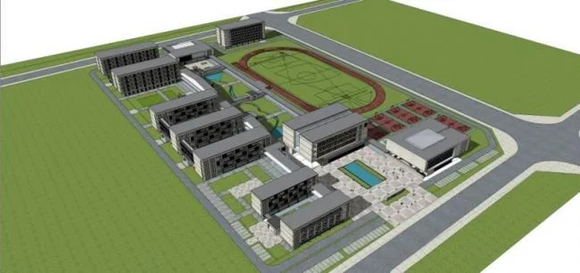 Sketchup School Model | Multi story School, Campus Educational Architecture, Modern Style