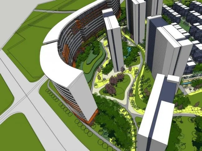 Sketchup Landscape Model | Residential Landscape, Residential Landscape, Modern Style