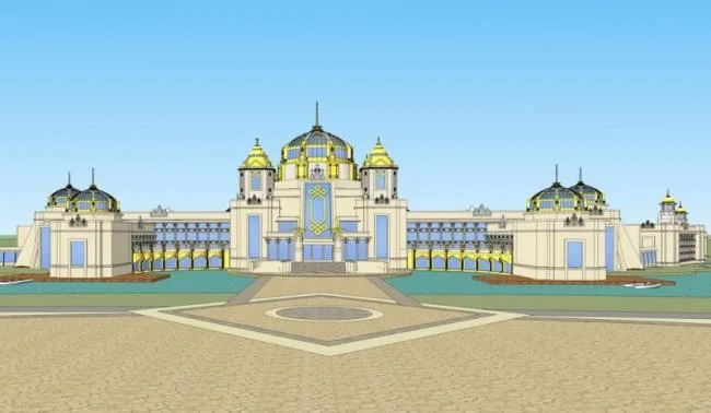 Sketchup Hotel Model | Multi story Hotel, Mongolian Ethnic Style, Classical Style