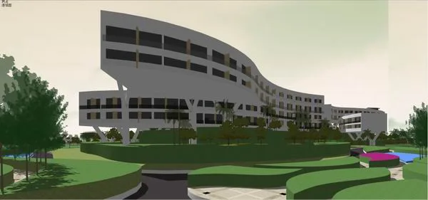 Sketchup School Model | Multi story Vocational School, Campus Educational Architecture, Modern Style