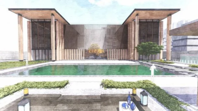 Sketchup Business Model | Multi story Sales Office, Commercial Building, Modern Style
