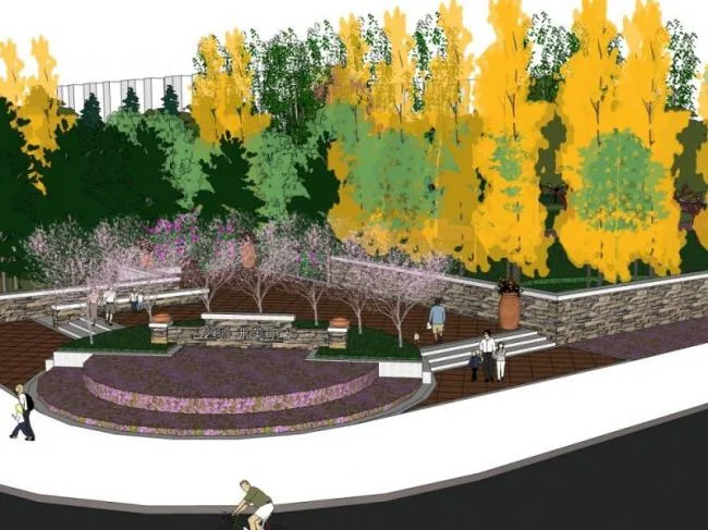 Sketchup Landscape Model | Community Landscape, Residential Landscape, Modern Style