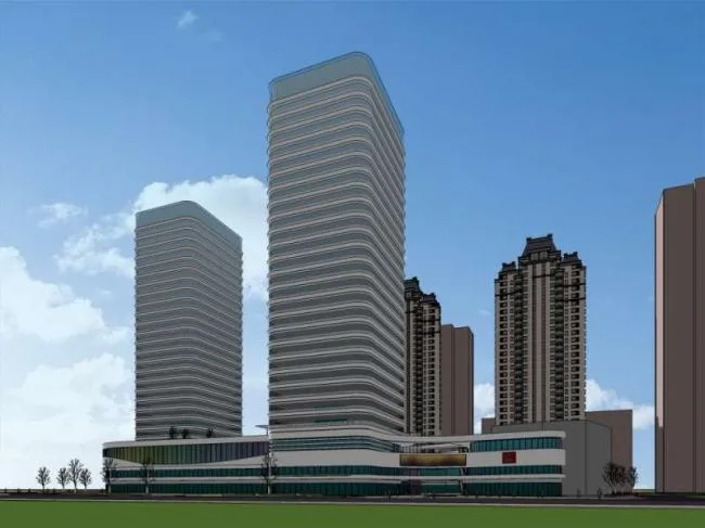 Sketchup Complex Model | Multi story High rise Complex, High rise Office Building, Commercial, Hotel, Apartment, Modern Style