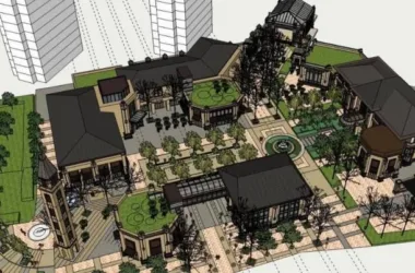 SketchUp Business Model: European Classical Multi-Story Commercial Club Design-BIM WORLD
