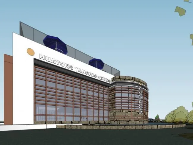 Southeast Asian Style Multi-Story Clubhouse Residential Model in SketchUp
