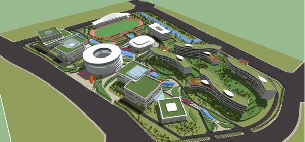 Multi-Story Vocational School Campus Model | Modern Educational Architecture in SketchUp