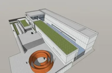 SketchUp Model of the Pulitzer Foundation Art Museum by Tadao Ando: A Modern Multi-Story Cultural Landmark-BIM WORLD
