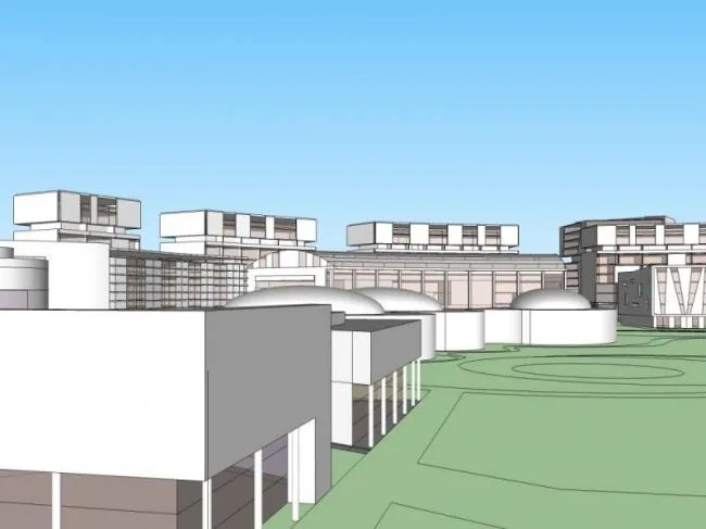 Sketchup Office Model | Multi story Office Building, Modern Style