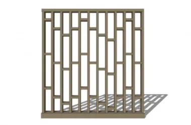 SketchUp Material Model: Chinese Iron Gate Components and Textures-BIM WORLD