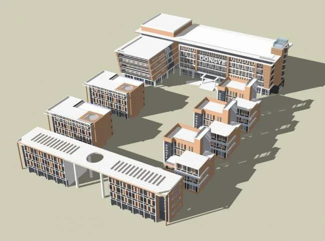 Sketchu Industrial Building | Multi story Industrial Park, Software Park, Technology Park, Factory Building, Modern Style, Industrial Architecture
