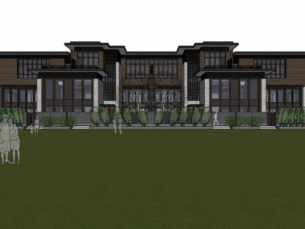Sketchup Villa Model | Townhouse, Classical Style