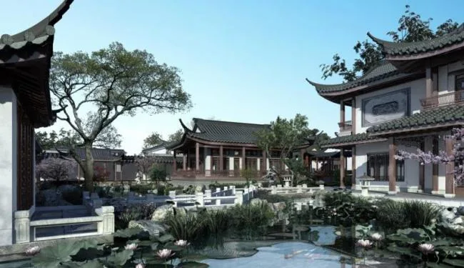 Sketchup Villa Model | Multi story Villa, Chinese Style, Chinese Garden