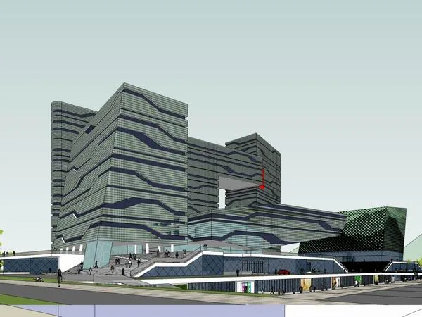 Sketchup Office Model | High rise Office Building, Modern Style