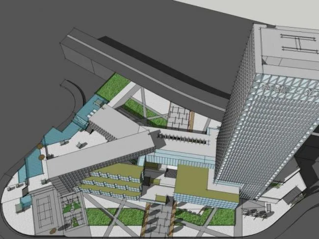 Sketchup Complex Model | Super High rise Urban Complex, Commercial, Office, Modern Style