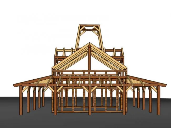 Sketchup Sketch Model | Architecture, Modern Style, Sketch Pavilion