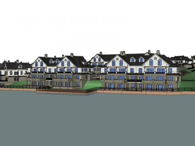 Sketchup Villa Model | Villa Cluster, Row Villa, Classical Style