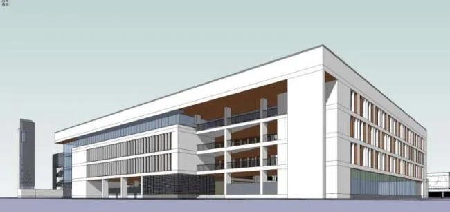 Sketchup School Model | Multi story School, Campus Educational Architecture, Modern Style