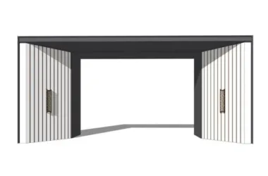 Modern Entrance Gate Design Using SketchUp Materials-BIM WORLD