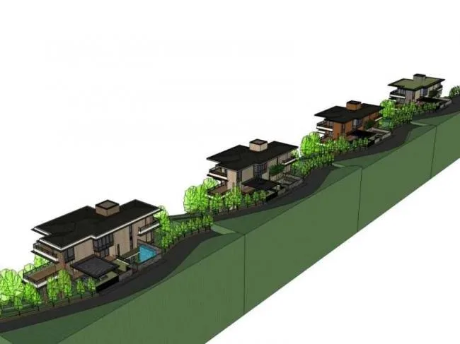 Sketchup Villa Model | Multi story Villa, Modern Style