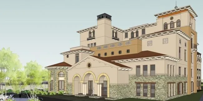 Sketchup Villa Model | Spanish style, classical style, multi story residential, stacked villa, entrance design