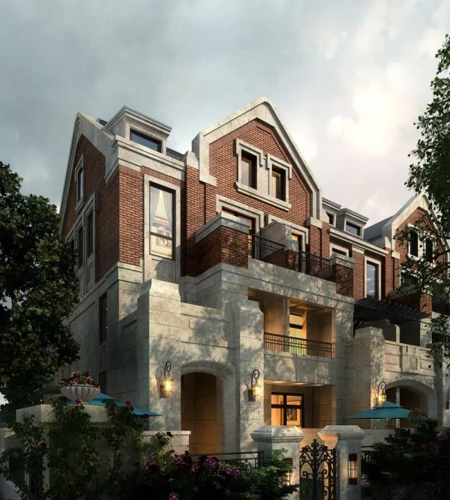 Sketchup Villa Model | Multi story Garden Villa, Classical Style