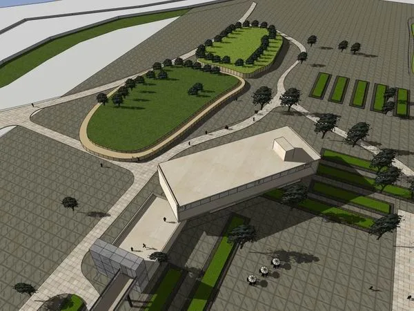 Sketchup Residential Model | Multi story Sales Office, Residential, Sales Office Splicing, Modern Style