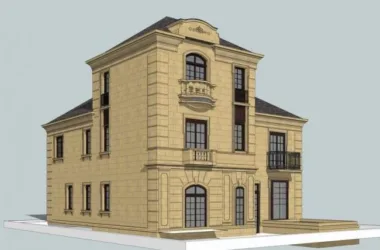 SketchUp Residential Models: Multi-Story Homes, Small Park Buildings, and Classic European Designs-BIM WORLD