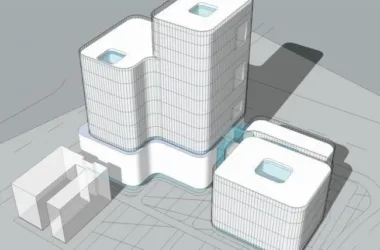 SketchUp Model of Guangzhou Zhongshan Sixth Hospital: Multi-Story Modern Medical Facility Design-BIM WORLD
