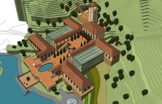 Sketchup Hotel Model | Multi story Hotel, Spanish Style, Classical Style