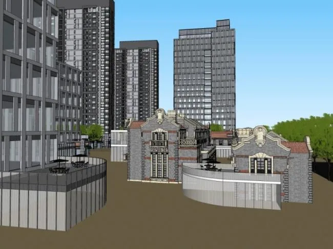Sketchup Residential Model | High rise Residential Complex, Modern Style