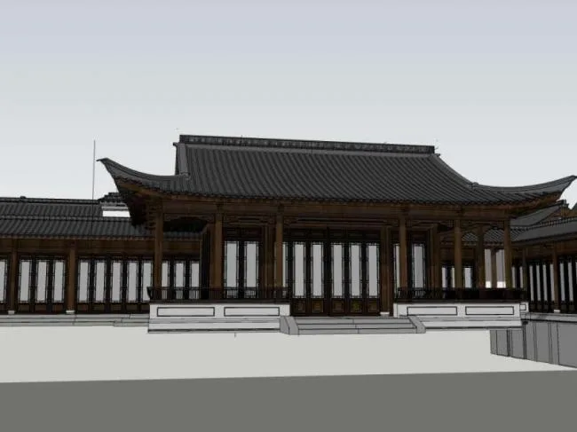 Sketchup Ancient Architecture Model | Multi story Courtyard, Chinese Style, Ancient Architecture